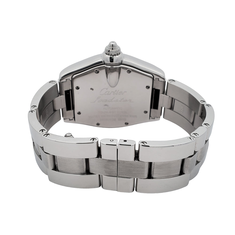 Cartier Roadster 37mm Black Roman Dial Stainless Steel Watch W62025V3 2510