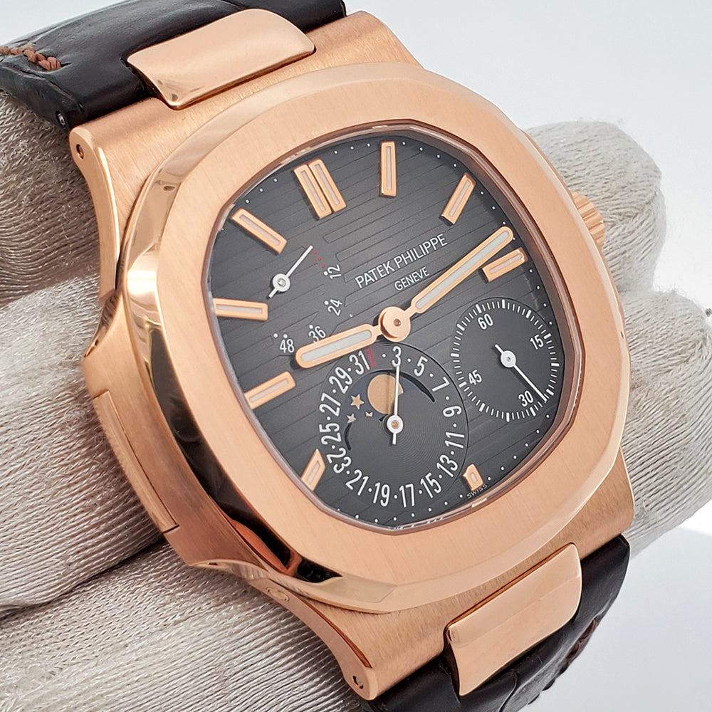 2020 Patek Philippe Nautilus 40mm Rose Gold Watch 5712R-001 Box Papers