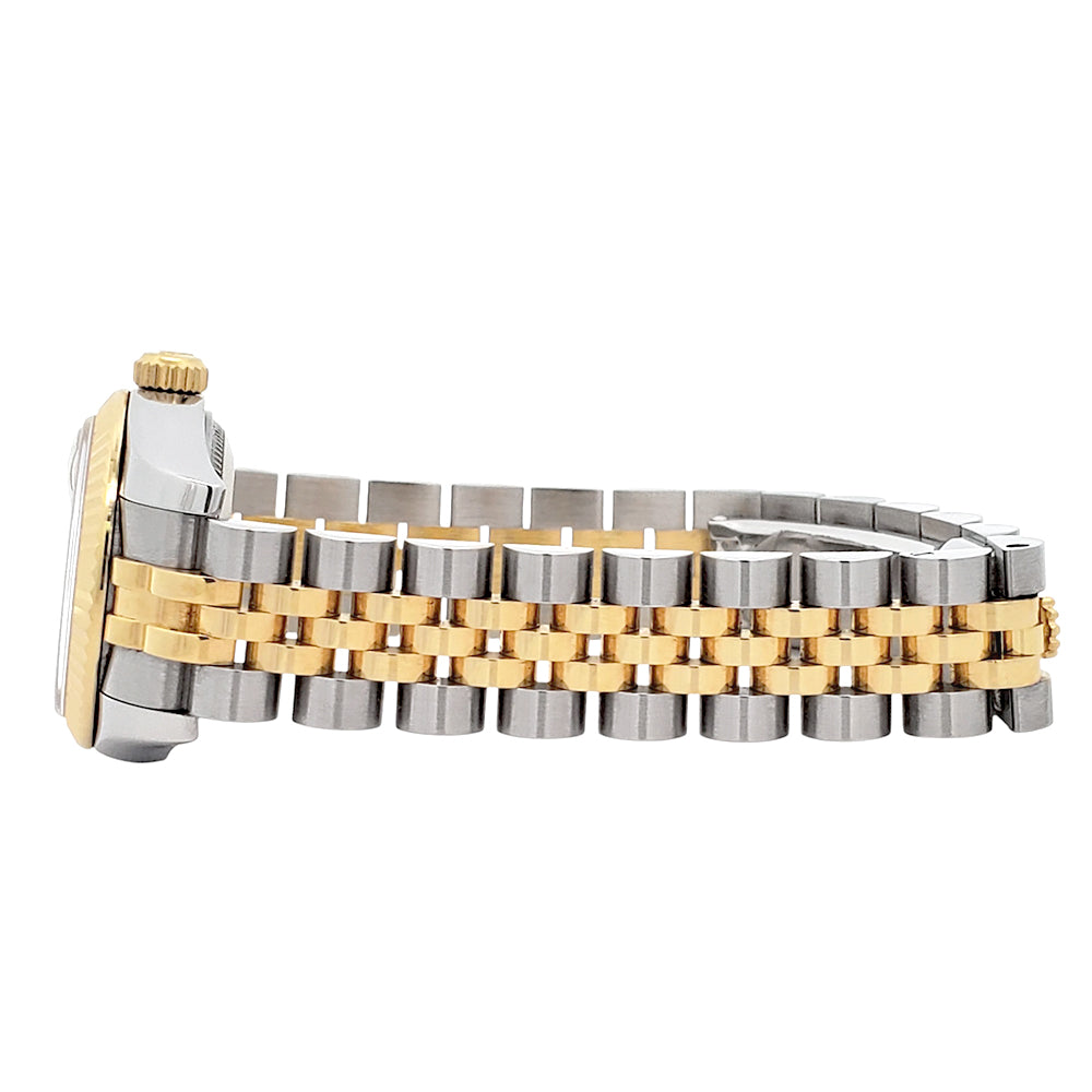 Rolex Datejust 26mm Factory Champagne Diamond Dial 2-tone Yellow/Gold Jubilee Watch 179173 Box Papers