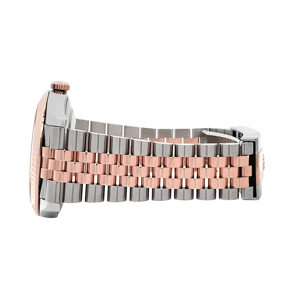 Rolex Datejust 41 126331 Factory Chocolate Diamond Dial 2-tone Rose Gold/Steel Jubilee Watch Box Papers