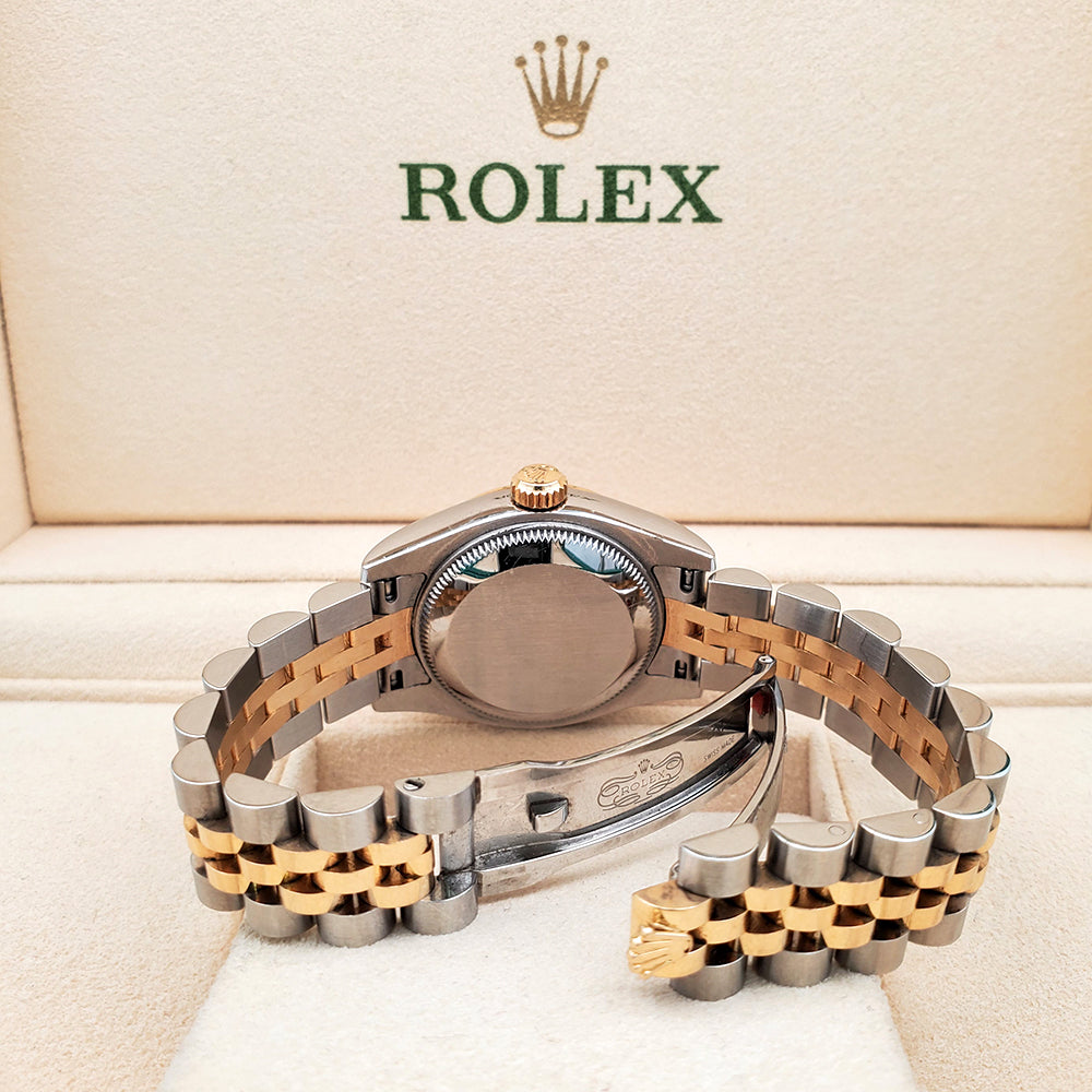 Rolex Datejust 26mm 179173 Factory Champagne Diamond 2-tone Yellow Gold/Steel Jubilee Watch