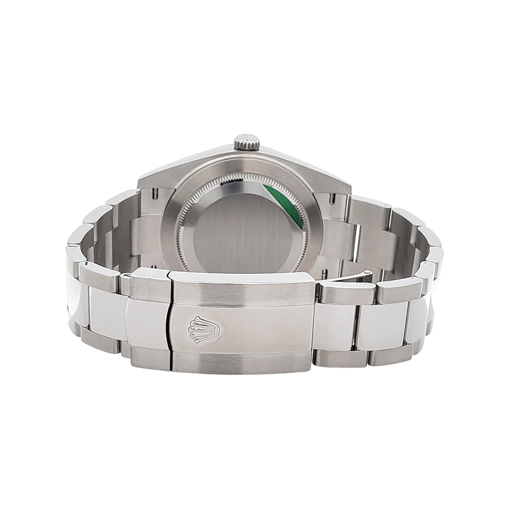 2023 Unworn Green Motif Rolex Datejust 41 Steel Oyster Watch 126300 Box/Papers/Tag