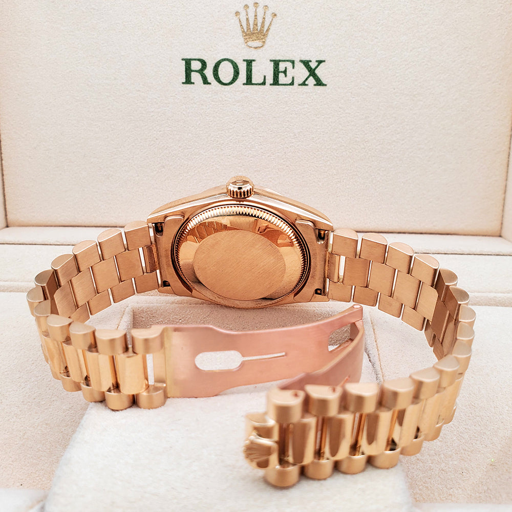 Rolex President Datejust 31mm Gold Champagne Dial Watch 68278