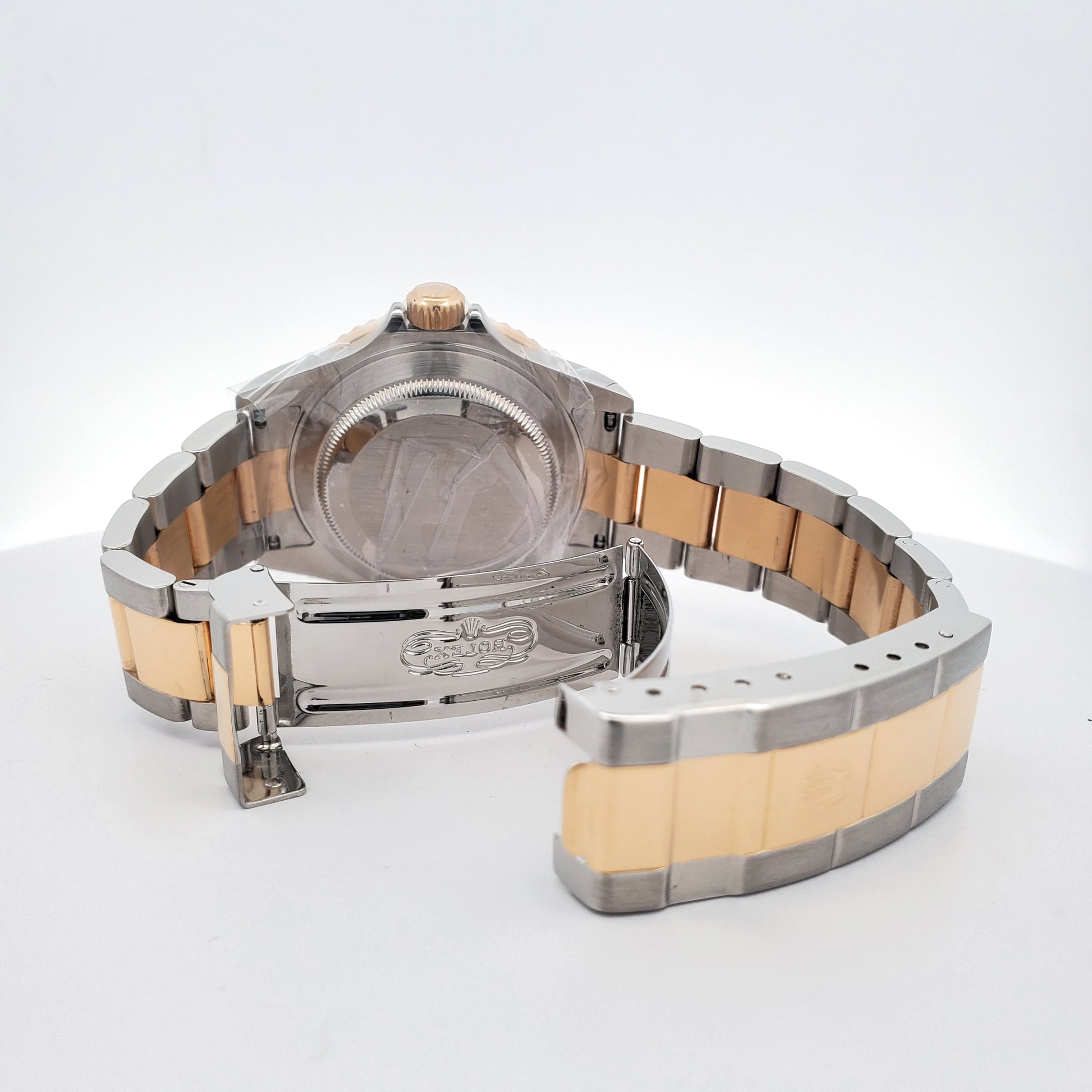 Rolex Submariner Date Factory Diamond Serti 2-Tone Yellow Gold/Steel Oyster Watch 16613