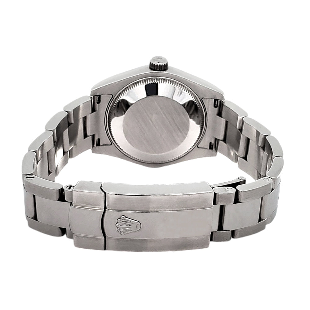 Rolex Datejust Midsize Silver Roman Steel Oyster 31mm Watch 178240