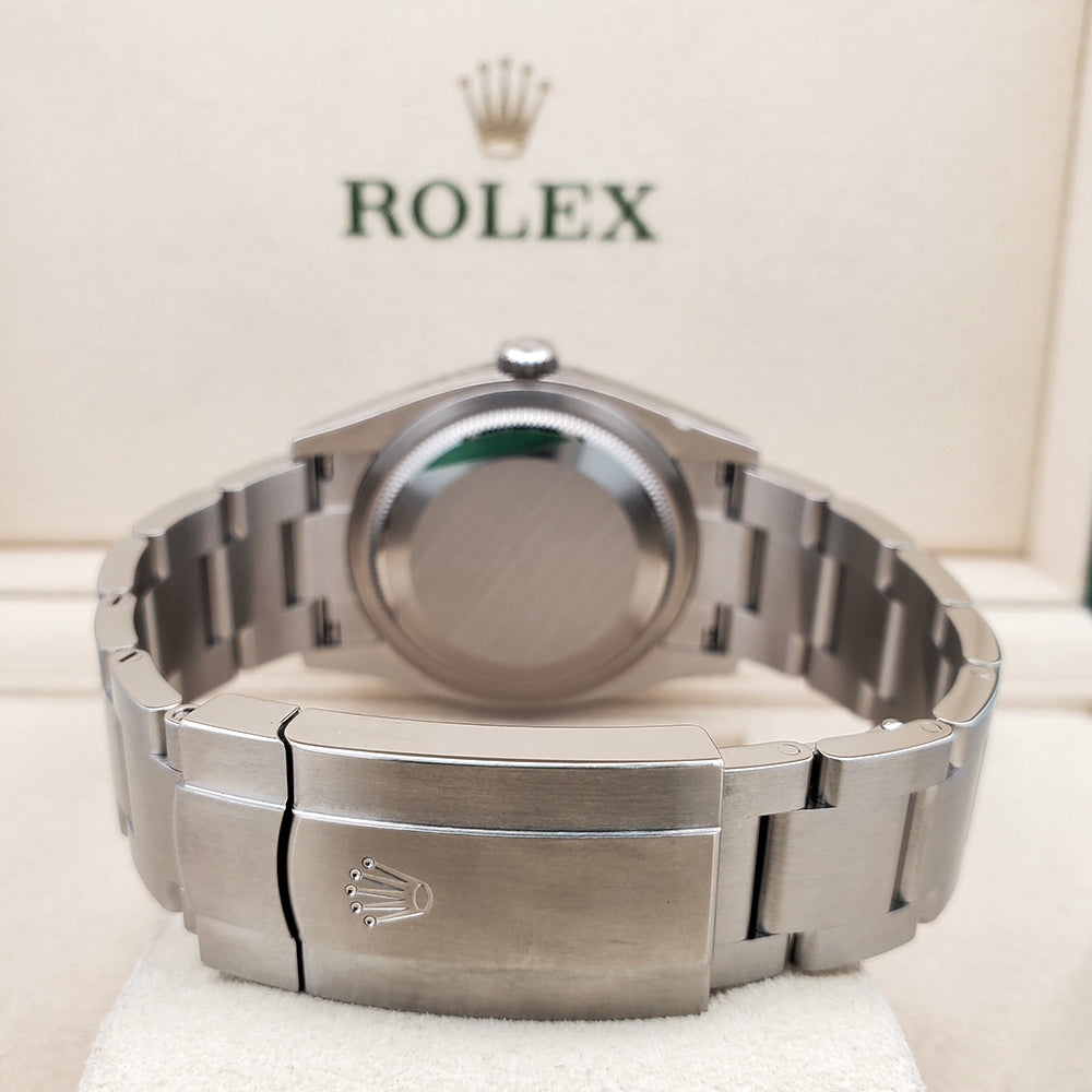 2024 Unworn Rolex 36mm Tiffany Blue Dial Oyster Perpetual Steel 126000 Box Papers