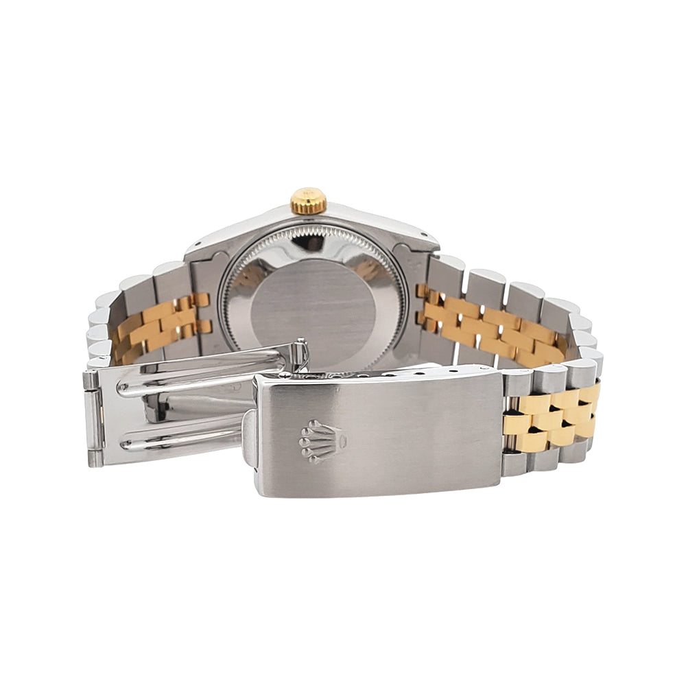 Rolex Datejust 31mm 2-Tone Factory Champagne Diamond Dial Jubilee Watch 68273