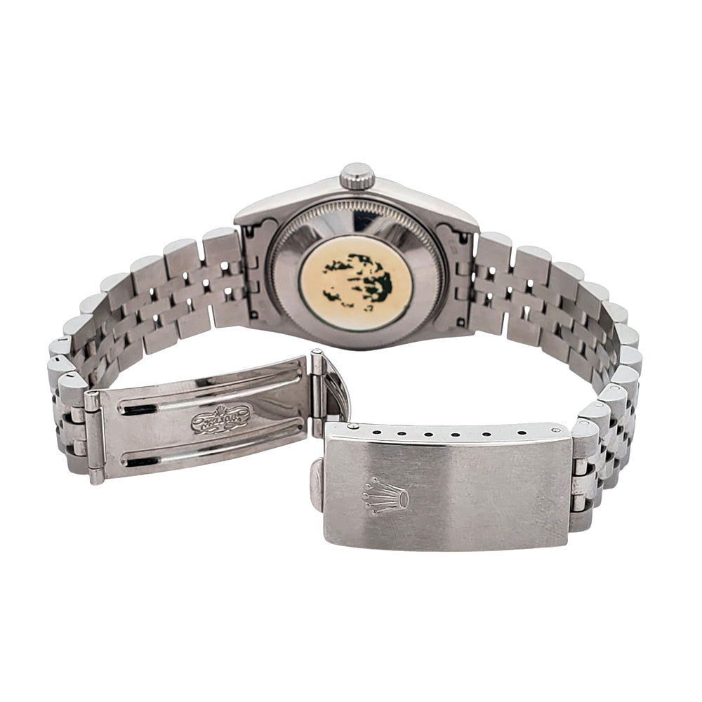 Rolex Datejust 31mm Cream Jubilee Arabic Dial Steel Watch Papers 68240