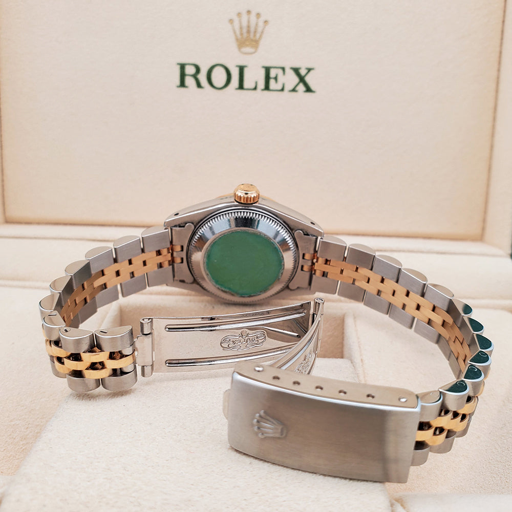 Rolex Datejust 26mm 2-Tone 69163 Champagne Index Dial Jubilee Watch Box Papers