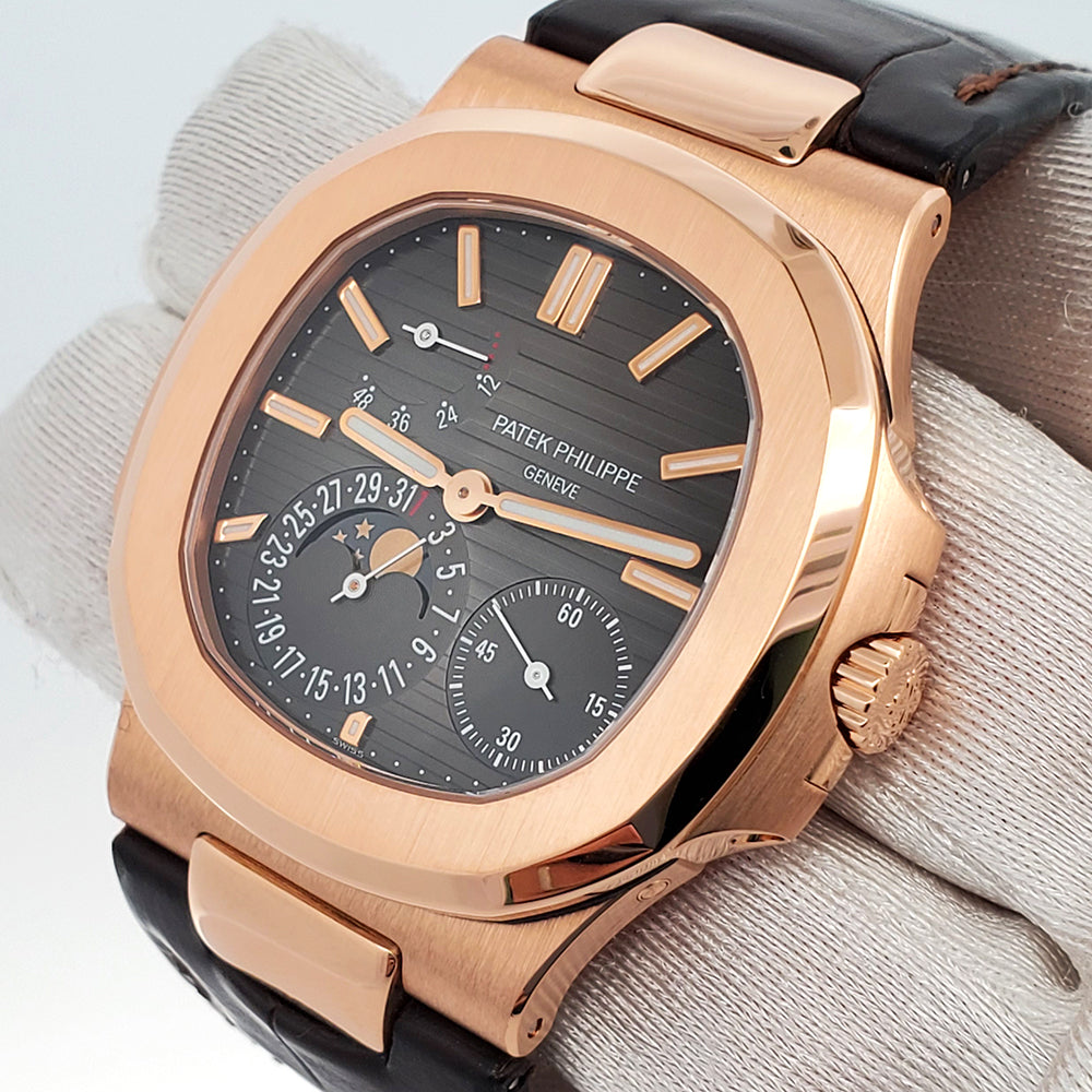 2020 Patek Philippe Nautilus 40mm Rose Gold Watch 5712R-001 Box Papers