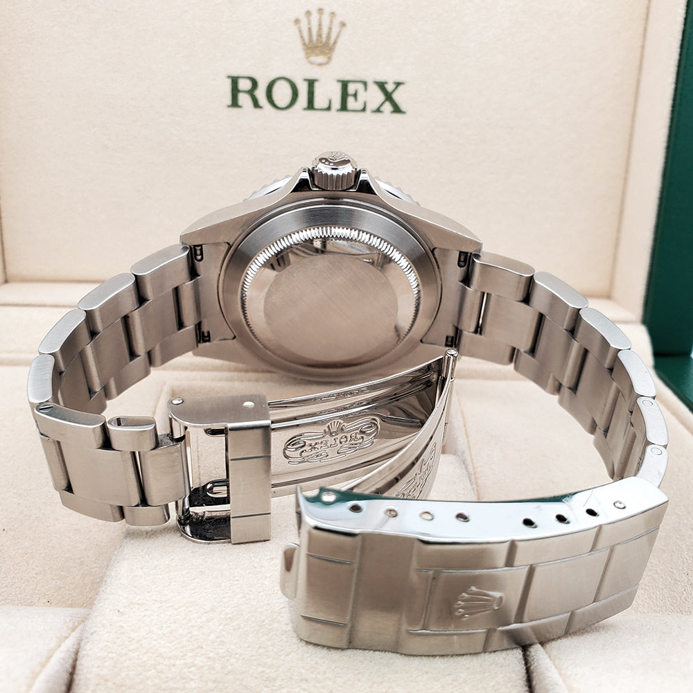 Rolex Submariner Date 40mm "Kermit" Black Green Bezel Steel Watch 16610LV Box Papers