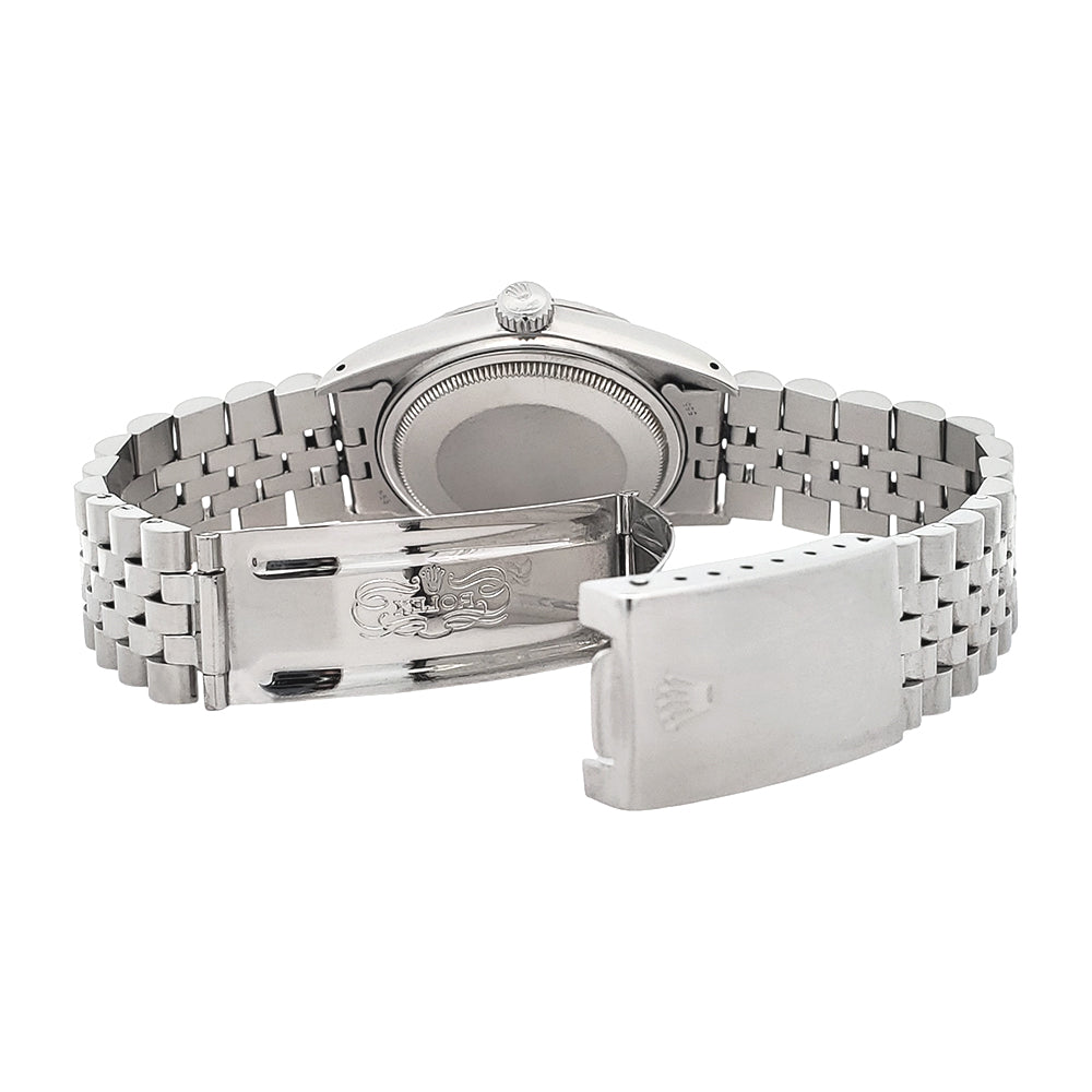 Rolex Datejust 36mm 16030 Blue Index Dial Steel Jubilee Watch