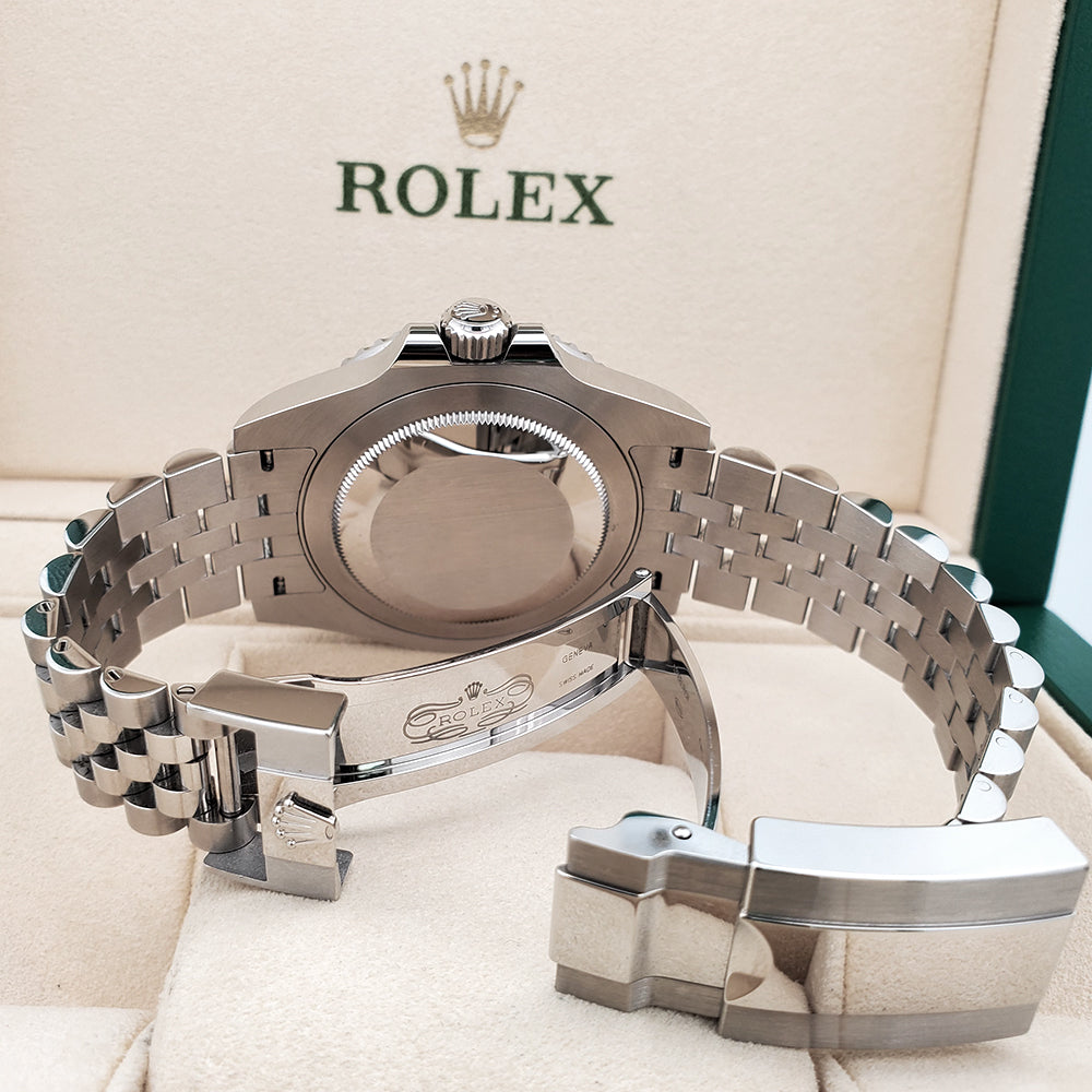 2022 Rolex GMT-Master II 40mm Pepsi Steel Jubilee Watch 126710BLRO Box Papers