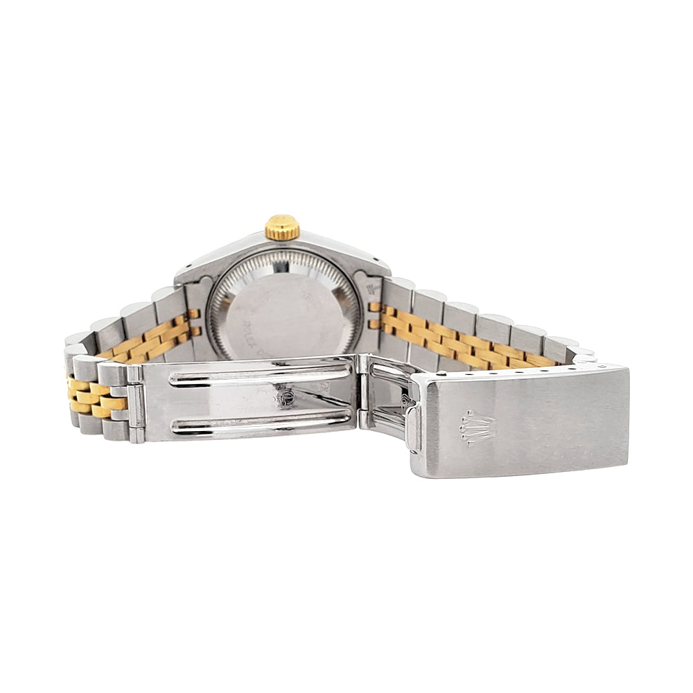 Rolex Datejust 2-tone Yellow Gold/Steel Champagne Index Jubilee 26mm Watch 69173 Papers