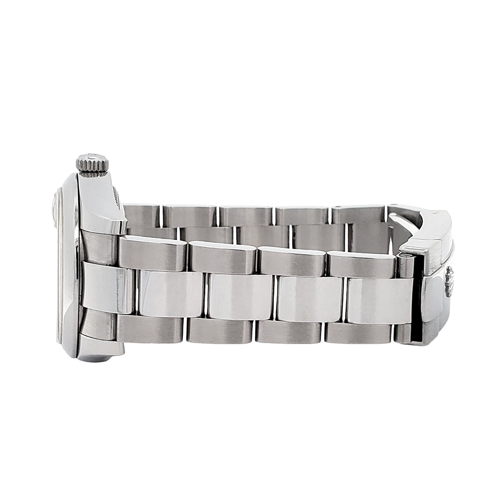 Rolex Datejust 31mm Silver Index Domed Bezel Steel Watch 178240 Papers