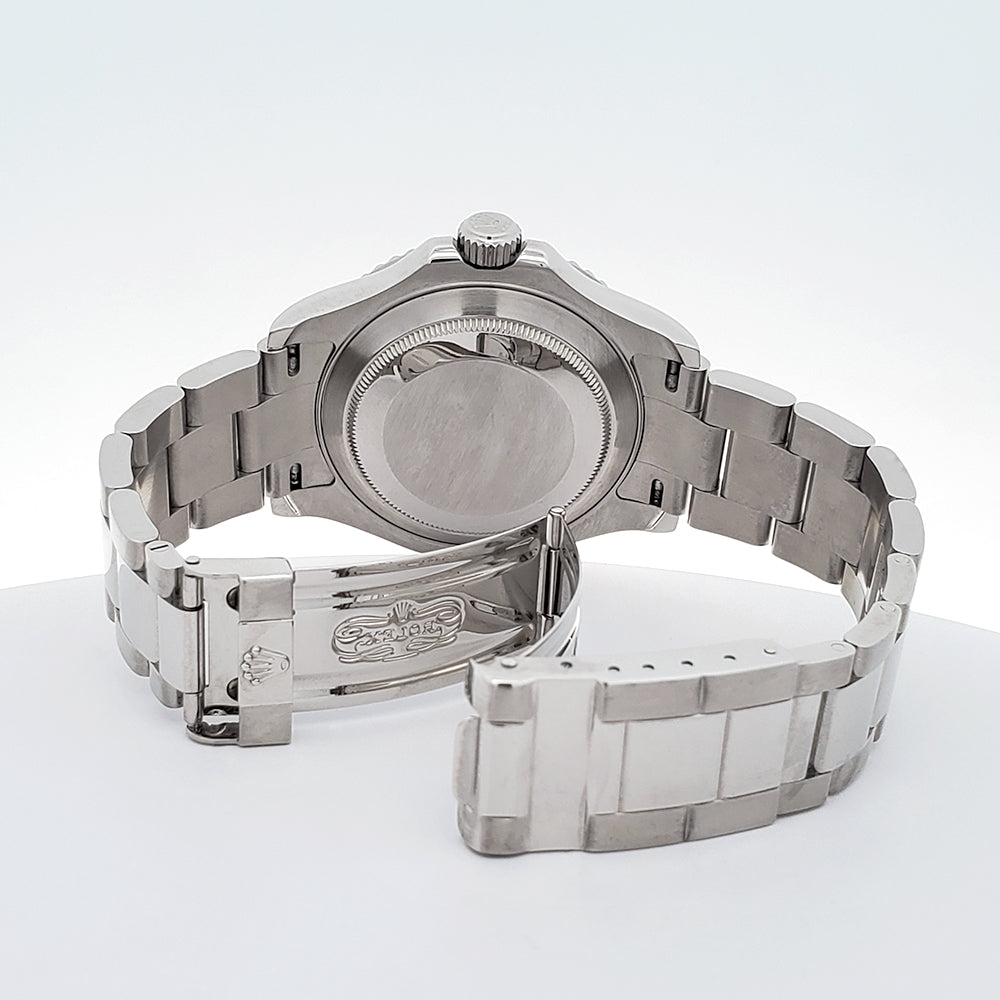 Rolex Yacht-Master 40mm Platinum Bezel Steel Watch, Ref 16622