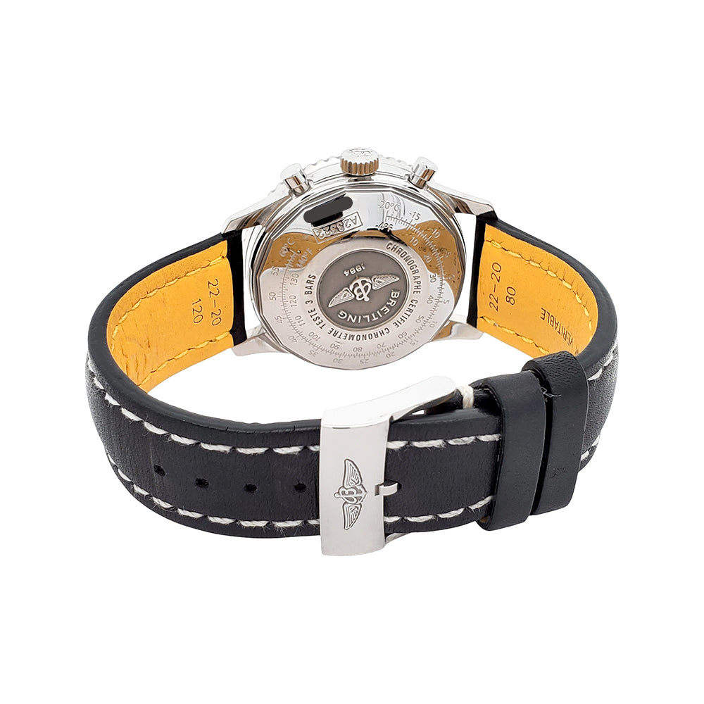 Breitling Navitimer Chronograph 42mm Black Dial Automatic Steel Mens Watch A23322