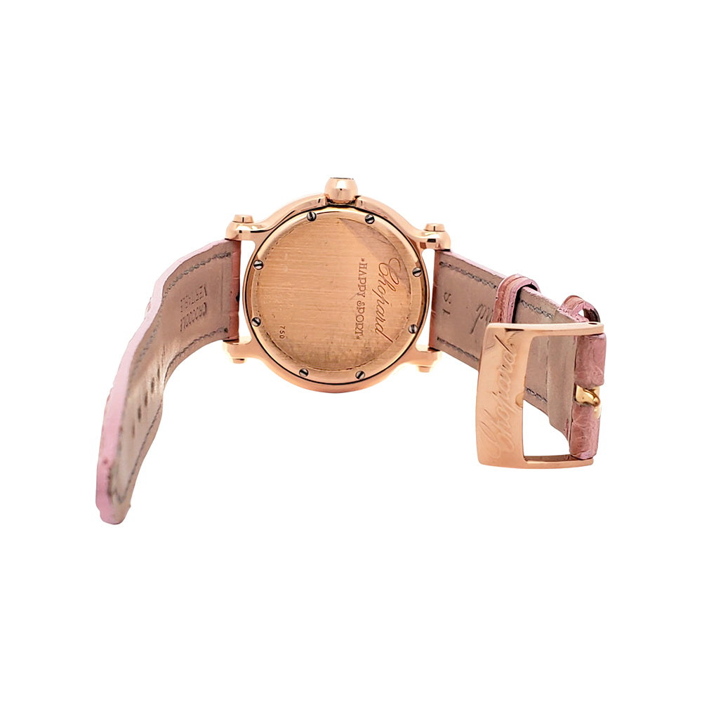 Chopard Happy Sport Pearl Dial 7 Floating Diamond Rose Gold Ladies 36mm Watch 4183