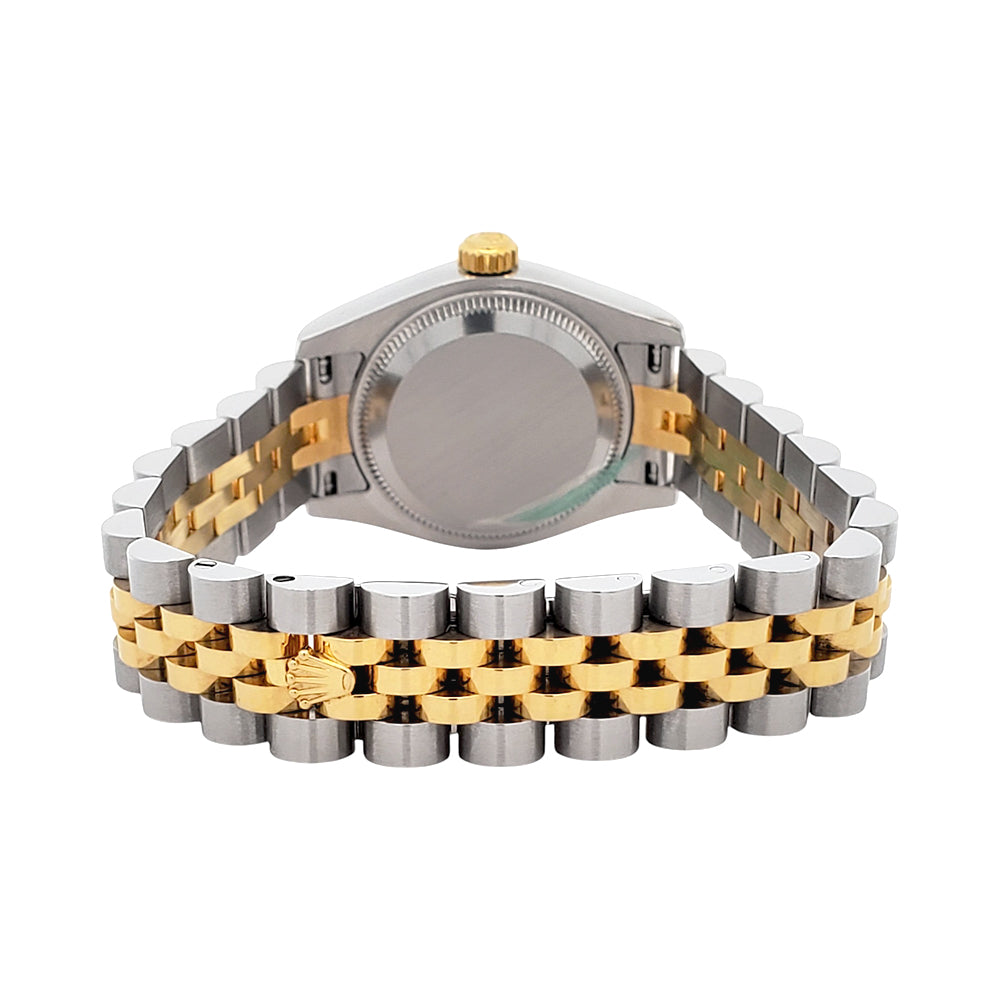 Rolex Datejust 26mm Factory Champagne Diamond Dial 2-tone Yellow/Gold Jubilee Watch 179173 Box Papers