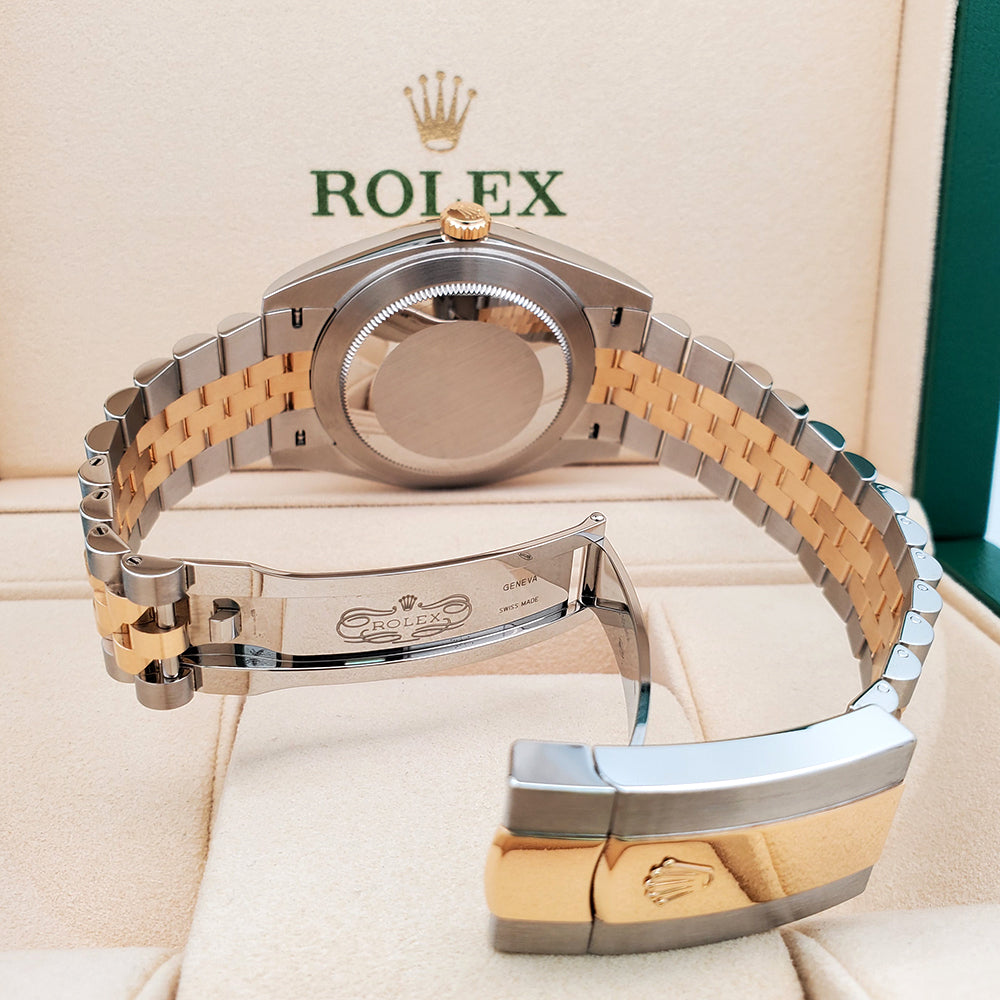 2022 Rolex Datejust 41 126333 White Index 2-tone Yellow Gold/Steel Jubilee Watch Box Papers