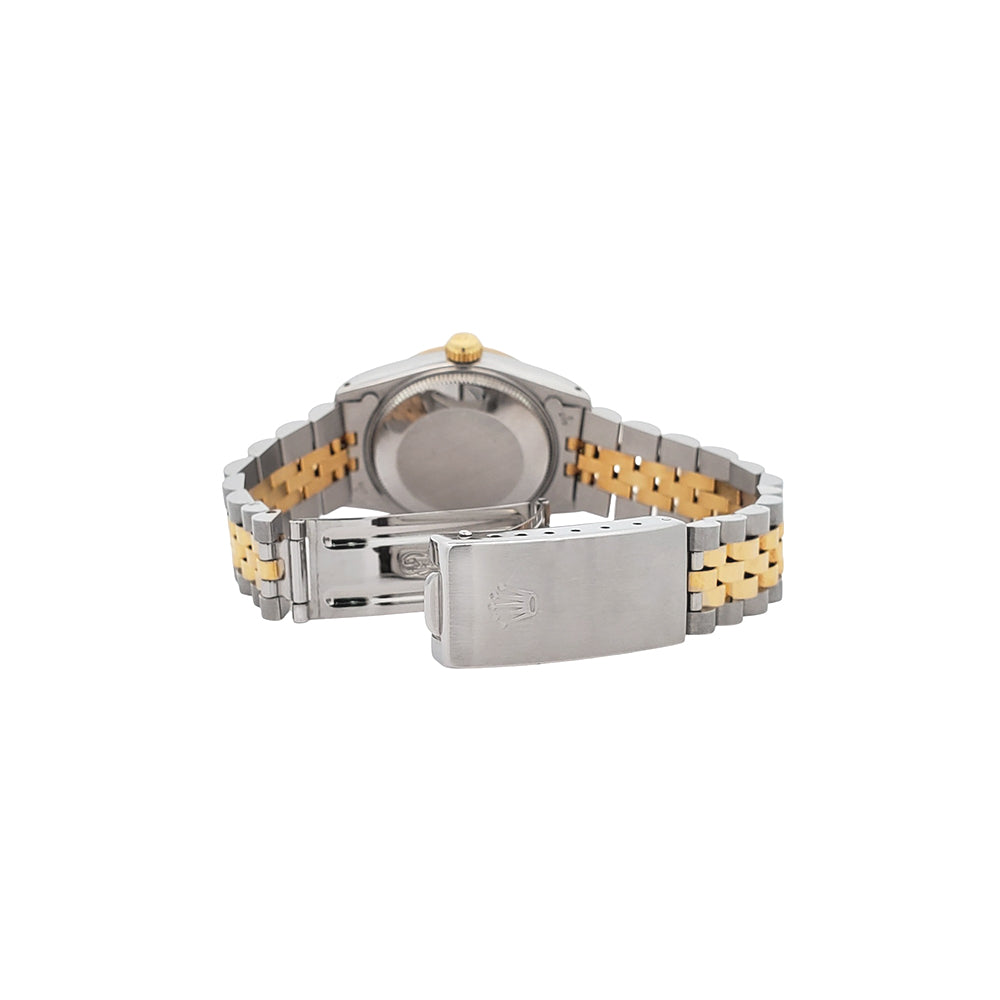 Rolex Datejust 31mm 2-Tone Factory Champagne Diamond Dial Jubilee Watch 68273