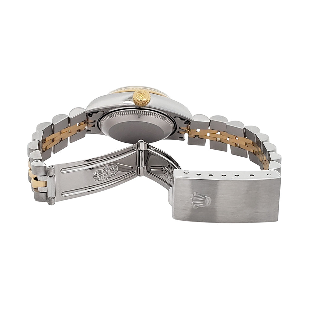 Rolex Datejust Factory Red Vignette Diamond Dial Yellow Gold /Steel Jubilee Watch 69173