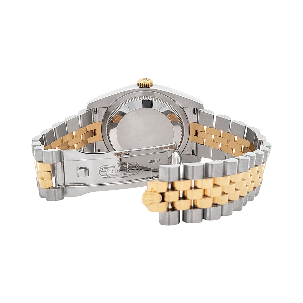 Rolex Datejust Factory Champagne Diamond Dial 2-tone Yellow Gold/Steel Jubilee 36mm Watch 116233