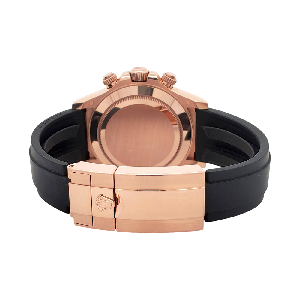 2020 Rolex Cosmograph Daytona 40mm Rose Dial Oysterflex Rubber Strap Everose Gold Watch 116515LN Box Papers