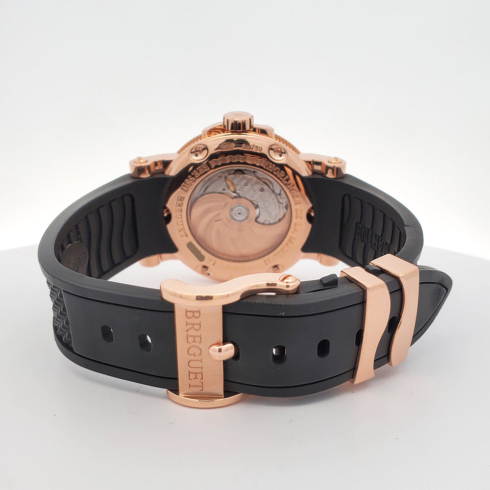 Breguet Marine Rose Gold Big Date 39mm Watch 5817BR/Z2/5V8 With Booklet