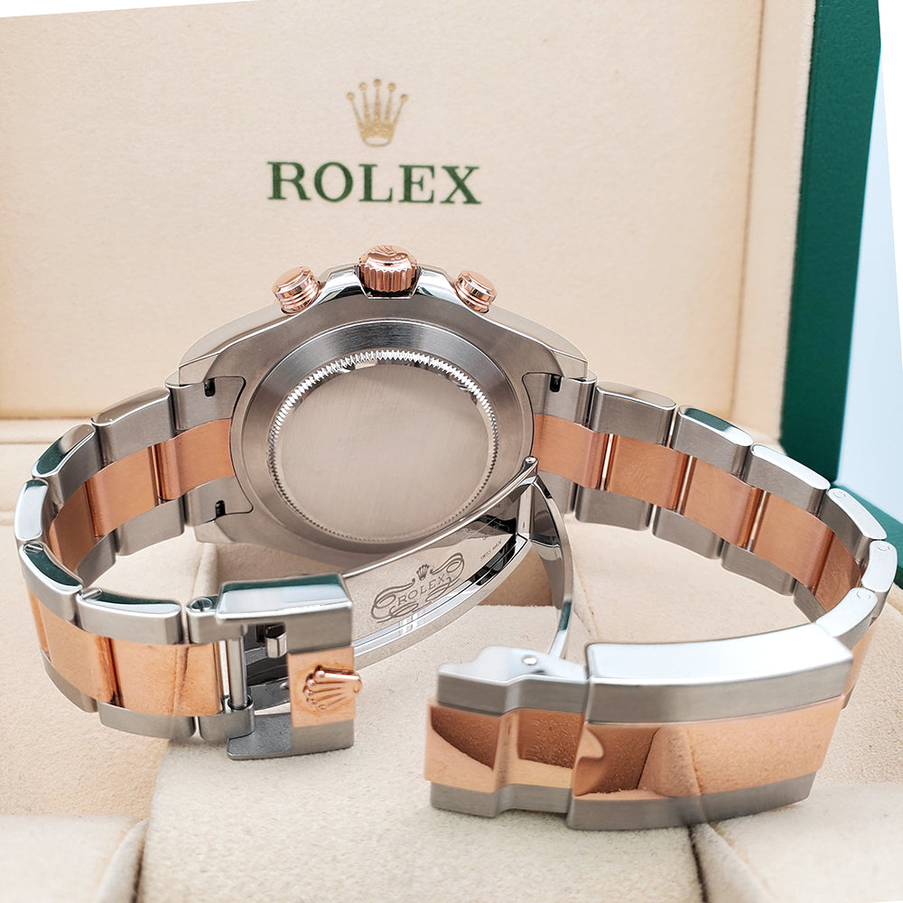 Rolex Yacht-Master II 44mm 116681 White Dial Rolesor Rose Gold/Steel Watch Box Papers