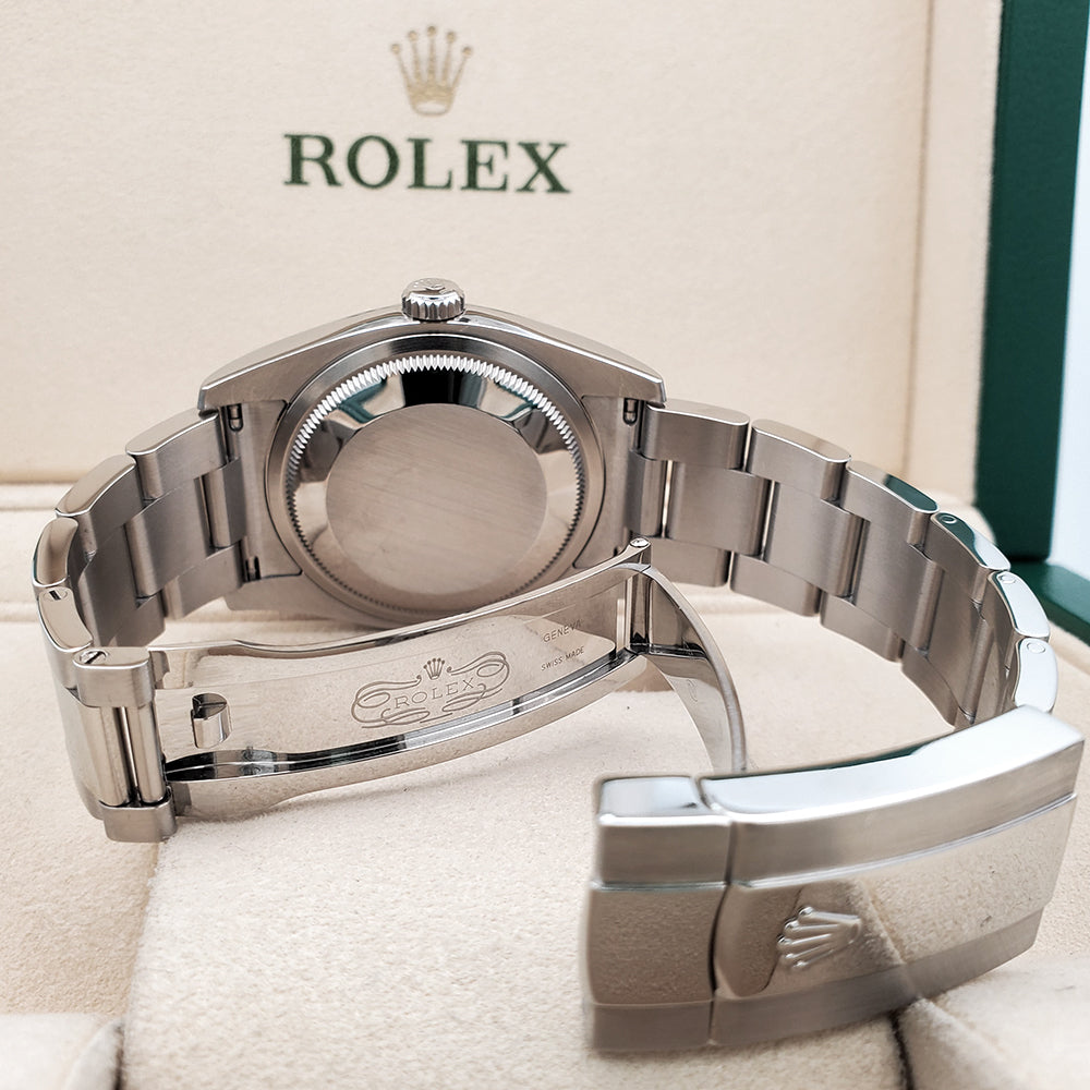 Rolex Datejust 36mm Silver Index Steel Jubilee Watch 116200 Box Papers