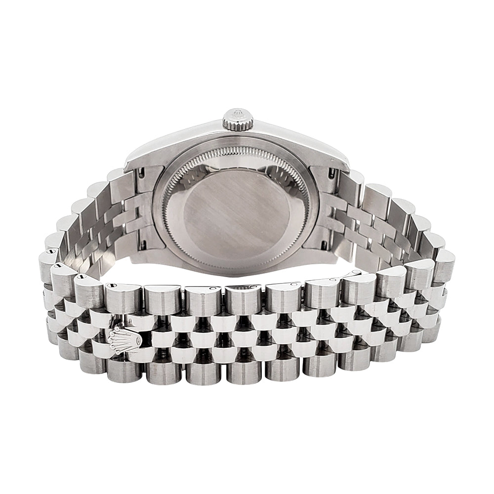 Rolex Datejust 36mm Salmon Roman Steel Jubilee Watch 116200