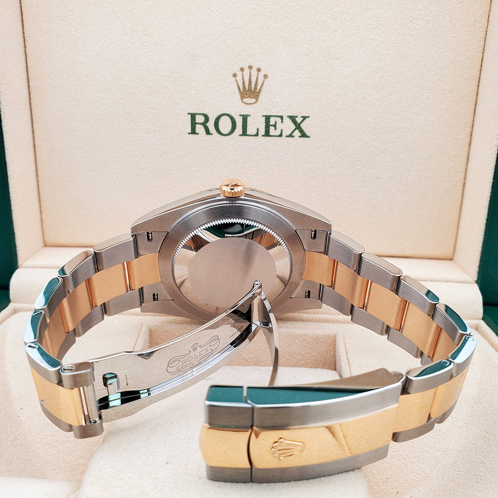 2024 Rolex Datejust 41mm 2-tone Green Slate Wimbledon 126303 Watch Box Papers