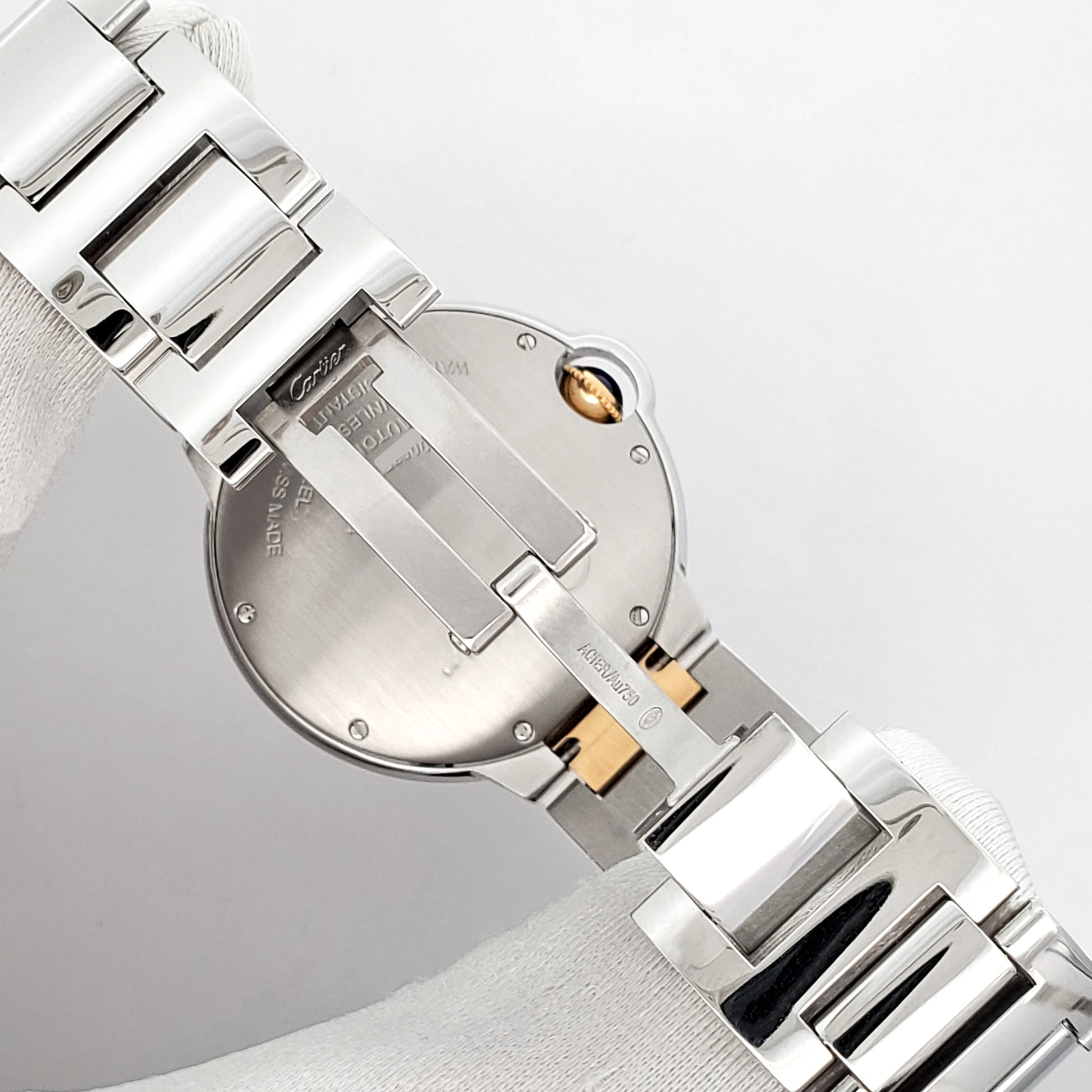 Cartier Ballon Bleu 36mm 2-tone Yellow Gold/Steel Watch 3284 W2BB0012 Booklet