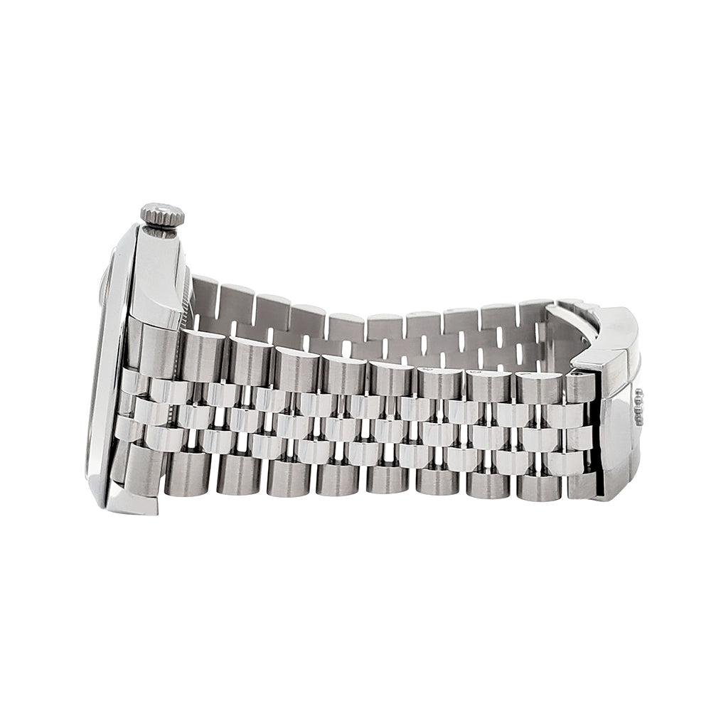 2018 Rolex Datejust 41mm Black Index Dial Steel Jubilee Watch 126300 Box Papers