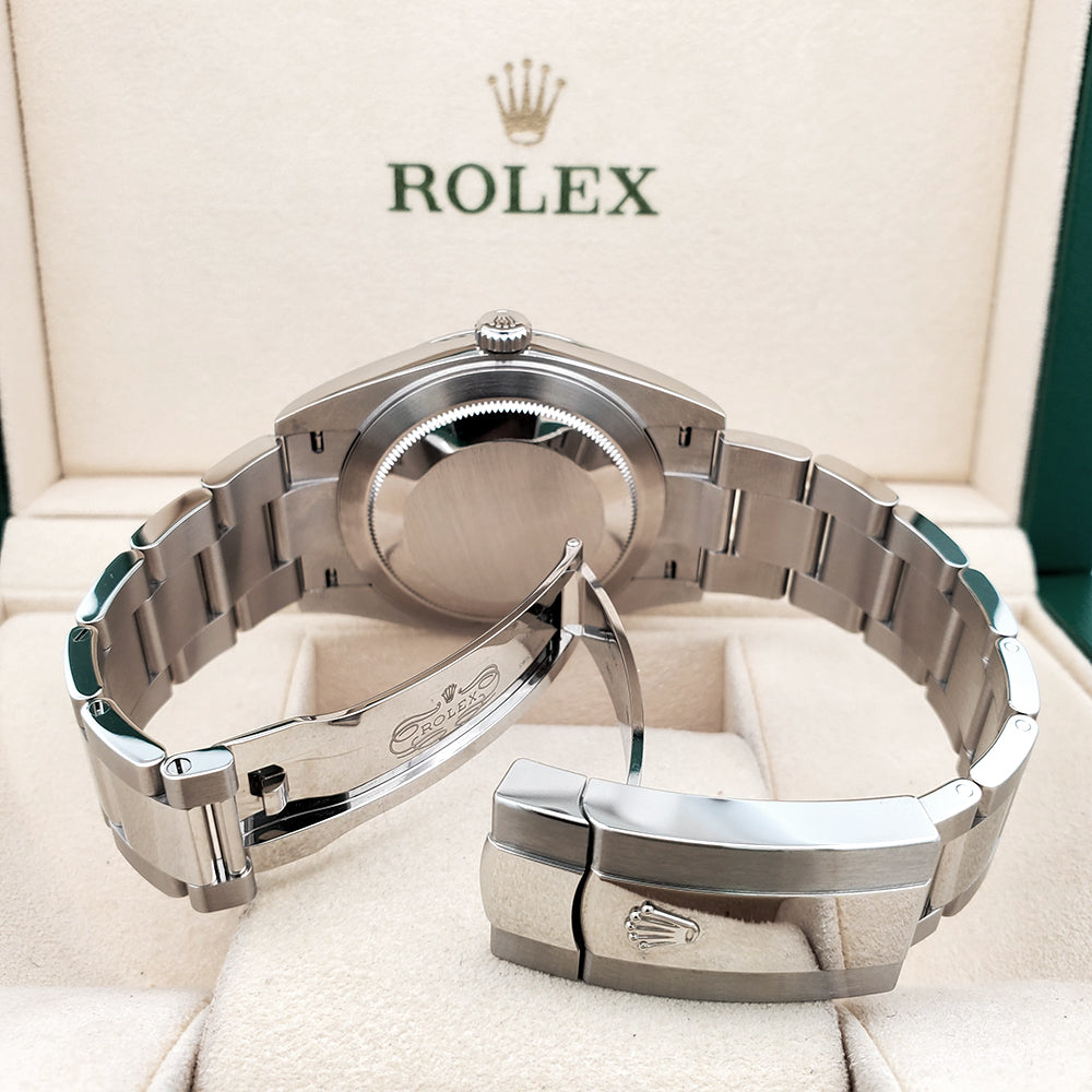 Rolex Datejust 41 126300 Dark Rhodium/Gray Index Oyster Watch Box Papers