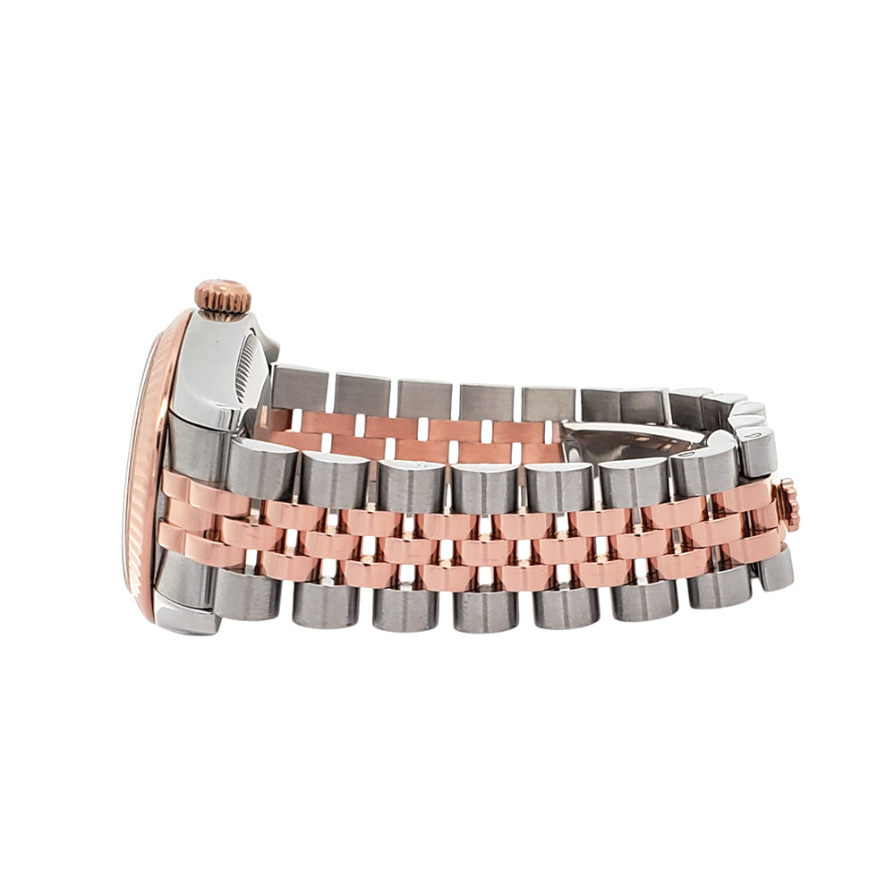 Rolex Datejust Factory Jubilee Diamond Dial 2-Tone Rose Gold/Steel 31mm Jubilee Watch 178271 Box Papers