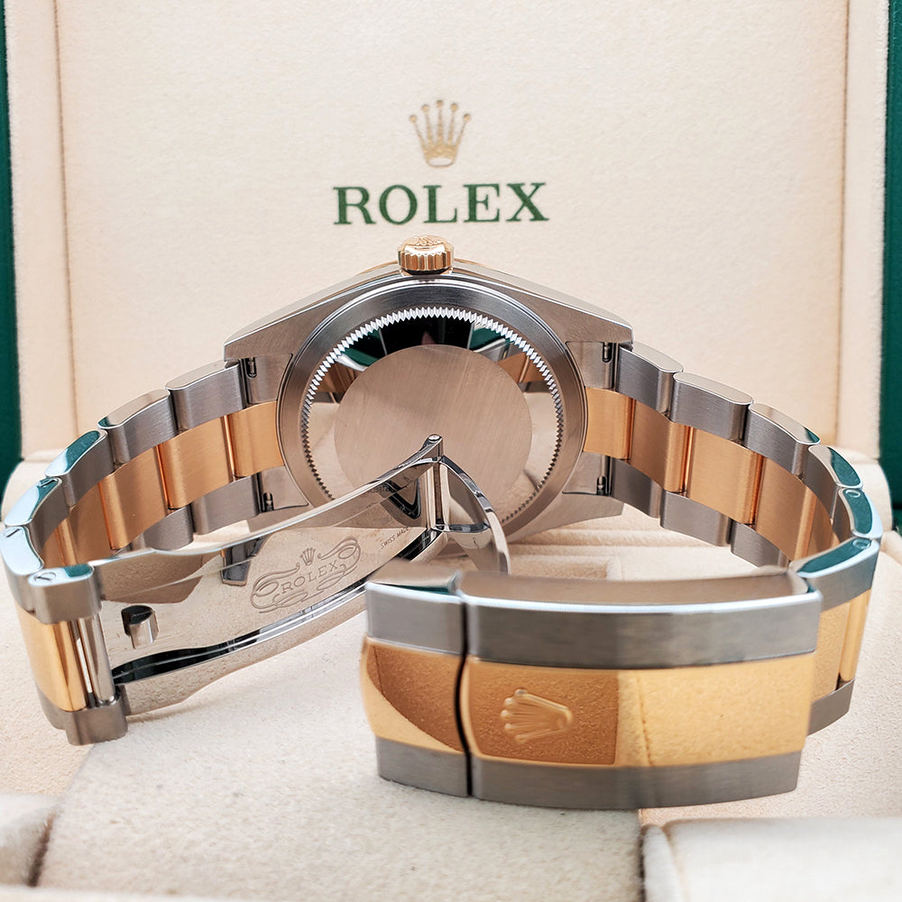 2023 Rolex Sky-Dweller 42mm Champagne 2-tone Yellow Gold/Steel Watch 336933 Box Papers