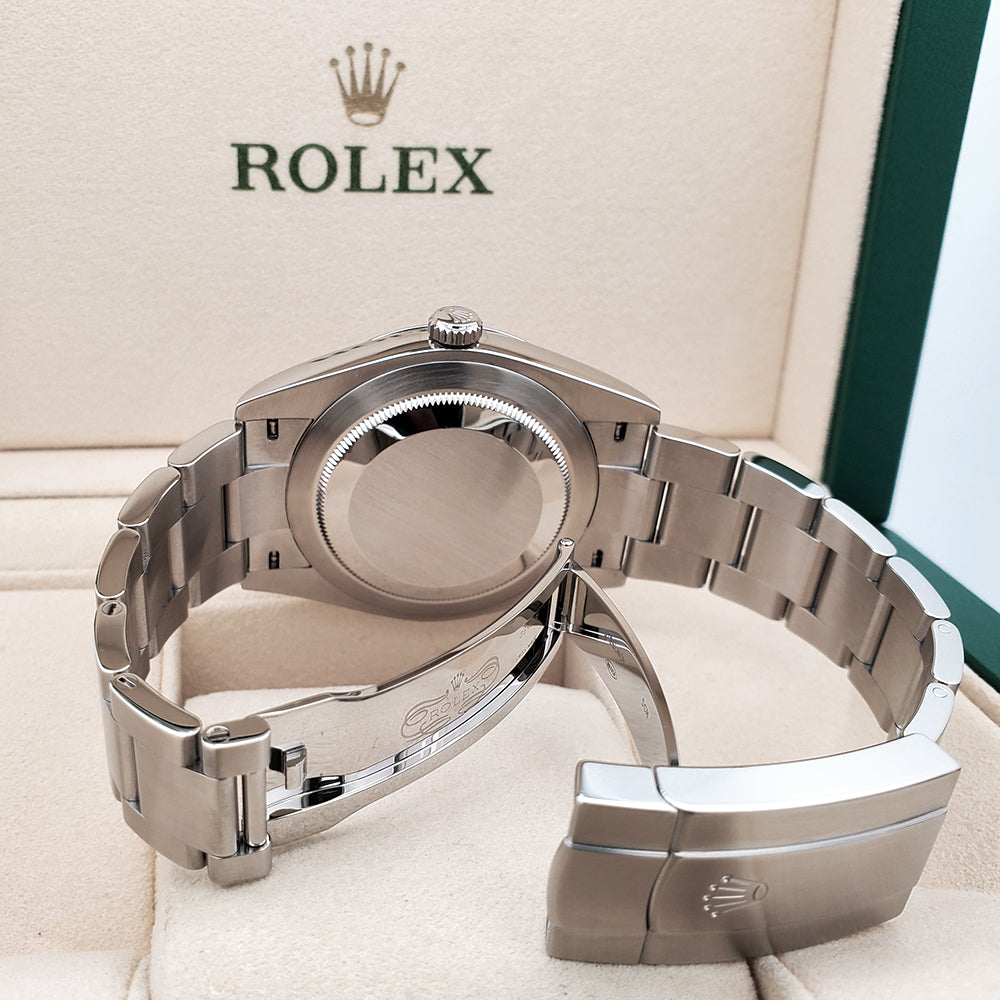 Rolex Oyster Perpetual 41mm 124300 Blue Steel Oyster Watch Box Papers