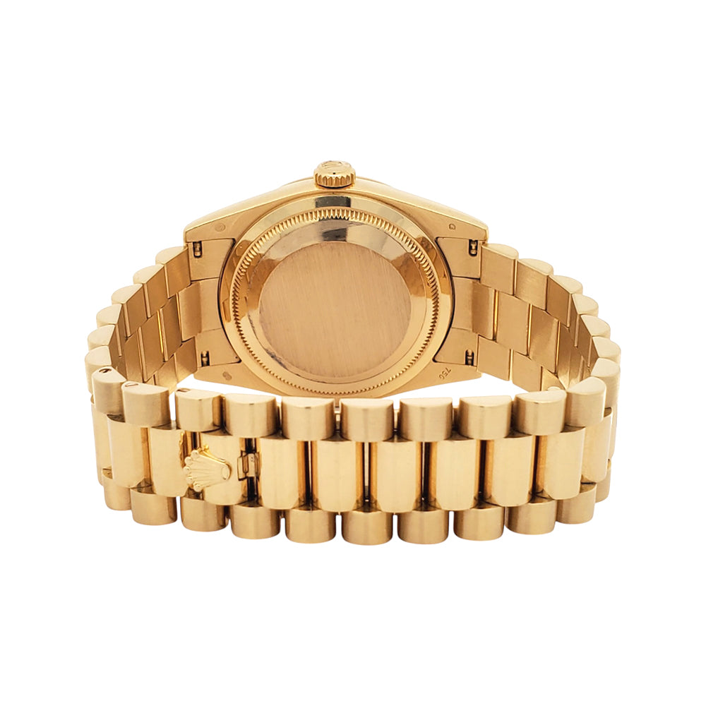Rolex Yellow Gold President Day-Date 36 Champagne Index Dial Watch 118238 Box Papers