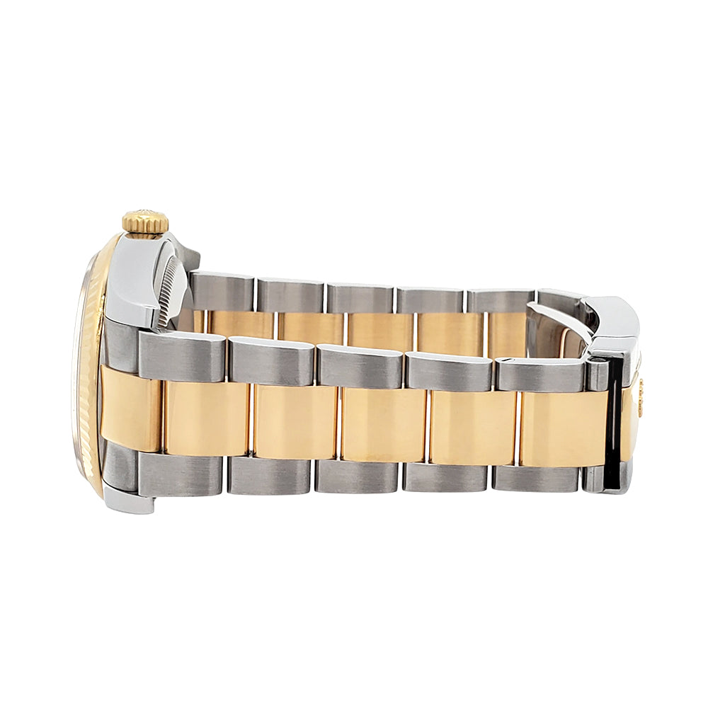 Rolex Datejust 36mm Slate Roman 2-Tone Yellow Gold/Steel Oyster Watch 116233 Box/Papers/Tag