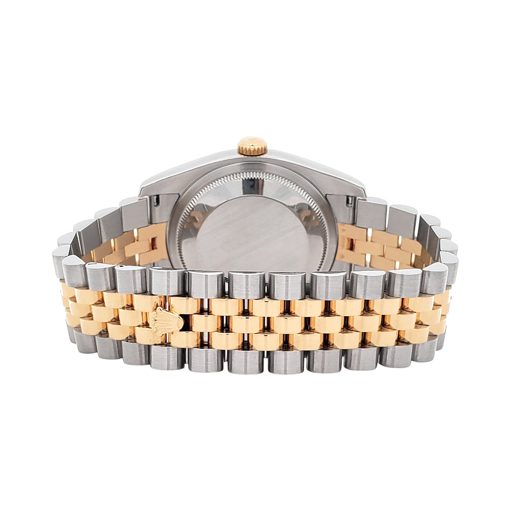 Rolex Datejust Factory Champagne Diamond Dial 2-tone Yellow Gold/Steel Jubilee 36mm Watch 116233