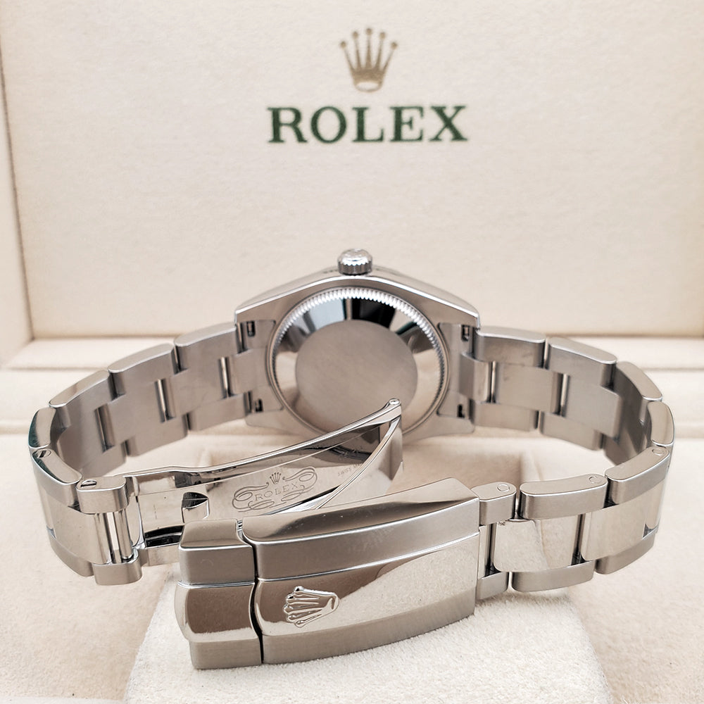 Rolex Datejust 31mm Silver Roman Steel Oyster Watch 178240 Box Papers