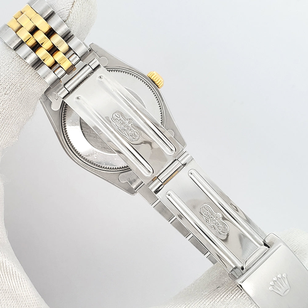 Rolex Datejust 31mm Blue Index 2-tone Yellow Gold/Steel Jubilee Watch 68273