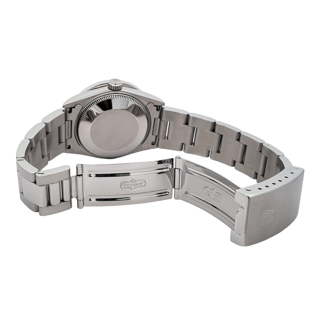 Rolex Datejust Midsize 31mm 2.1ct Diamond Bezel/Lugs/Black Dial Steel Oyster Watch