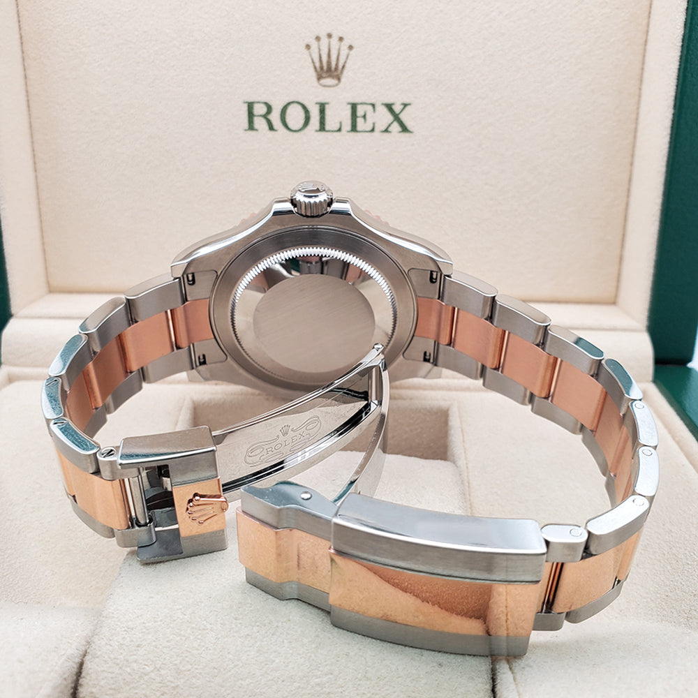 Rolex Yacht-Master 40 126621 Chocolate Dial Everose Gold and Steel Watch 2023 Box Papers