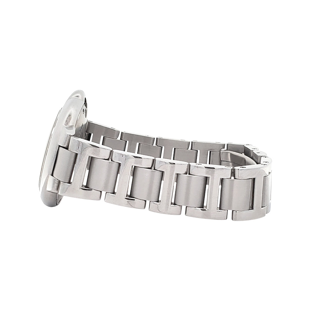 Cartier Ballon Bleu 33mm Silver Roman Dial Stainless Steel Watch W6920071 3489 Papers