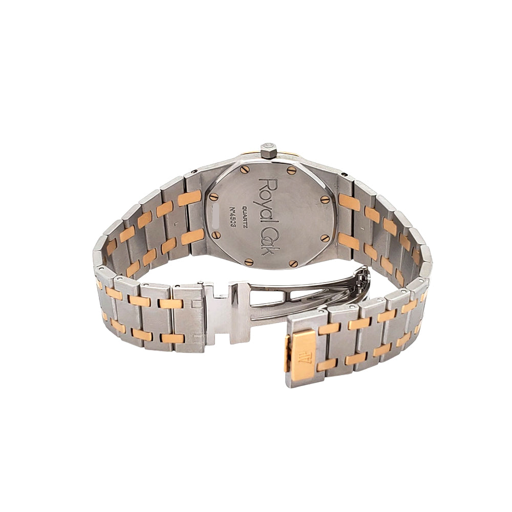 Audemars Piguet Royal Oak 33mm Grey Tapisserie 2-tone Yellow Gold/Steel Watch SA56175