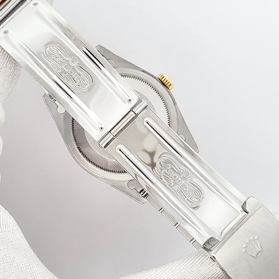 Rolex Datejust 36mm 16233 Cream Jubilee Arabic Dial 2-tone Yellow Gold/Steel Jubilee Watch