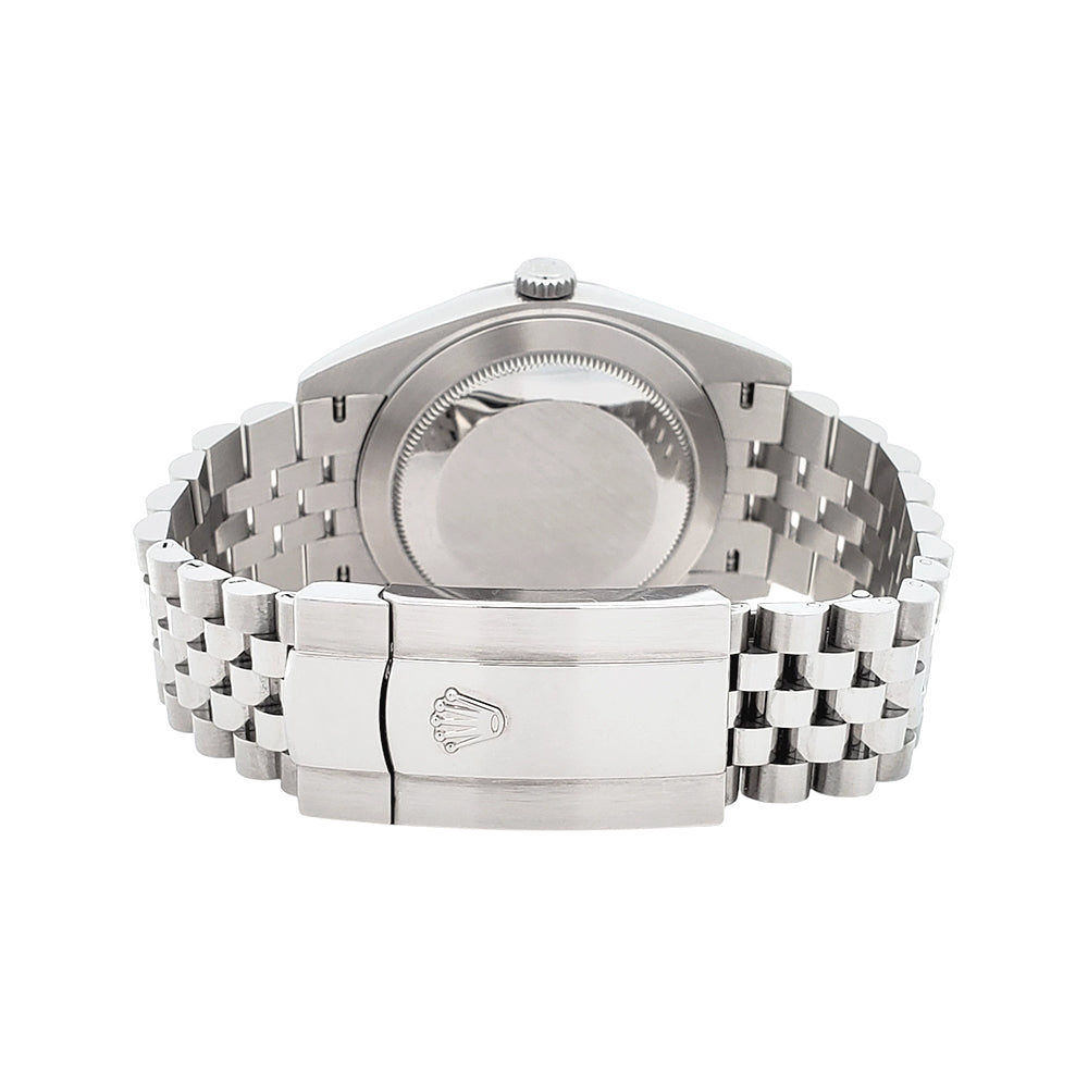 2022 Rolex Datejust 41mm 126334 Rhodium Gray Index Fluted White Gold/Steel Jubilee Watch Box Papers